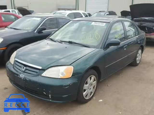 2001 HONDA CIVIC EX 1HGES26701L001621 image 1