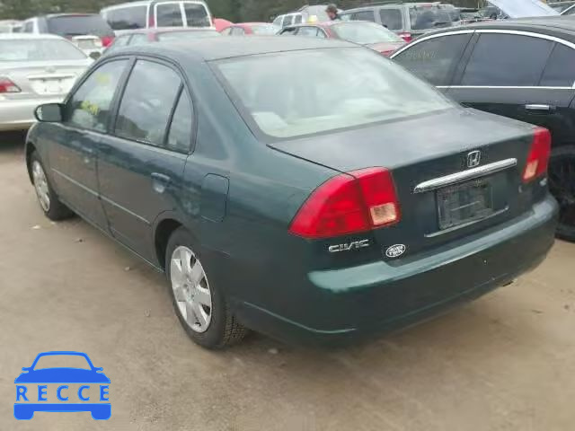 2001 HONDA CIVIC EX 1HGES26701L001621 image 2