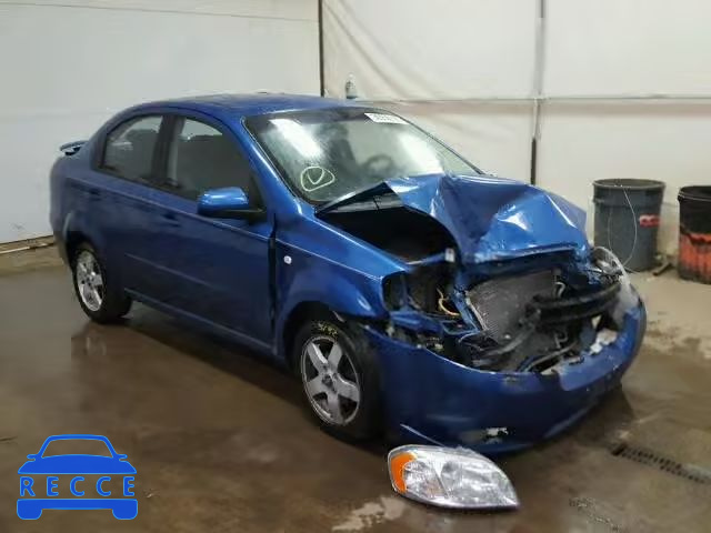 2007 CHEVROLET AVEO LT KL1TG56607B057029 зображення 0