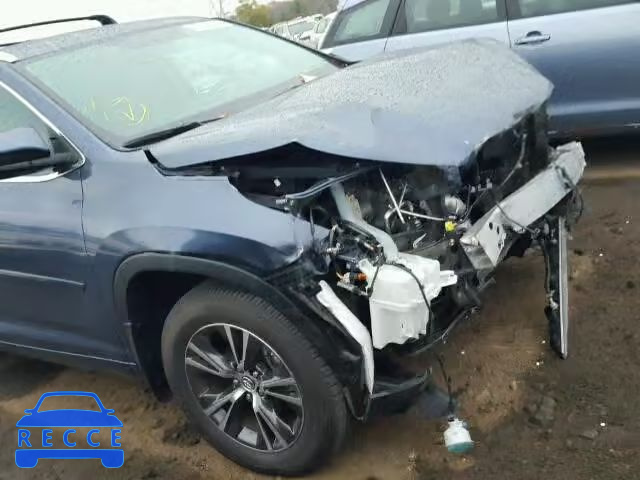 2016 TOYOTA HIGHLANDER 5TDJKRFH3GS268905 зображення 9