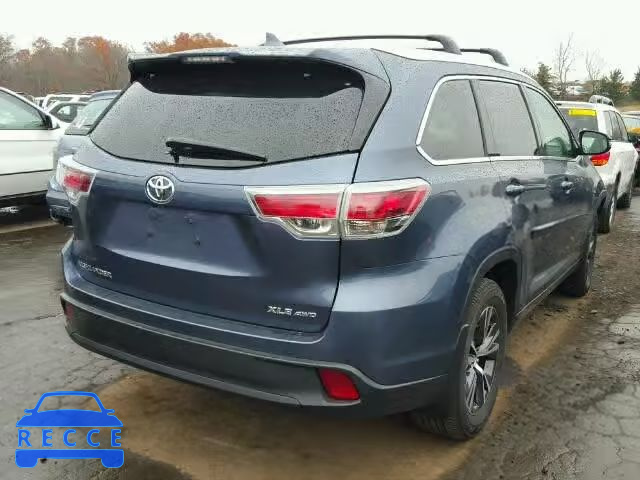 2016 TOYOTA HIGHLANDER 5TDJKRFH3GS268905 зображення 3