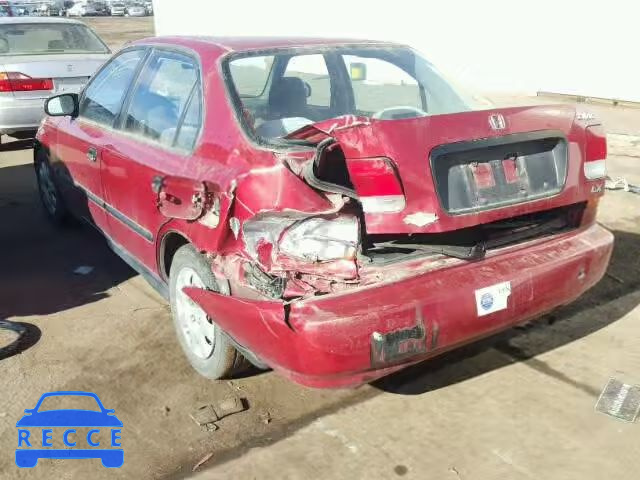 1998 HONDA CIVIC LX 1HGEJ6679WL022405 image 2