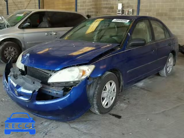 2004 HONDA CIVIC DX V 2HGES16304H614752 зображення 1