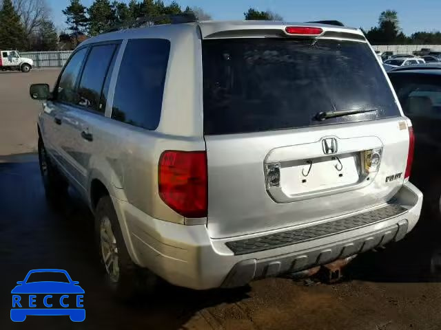 2005 HONDA PILOT EX 5FNYF18465B005064 image 2