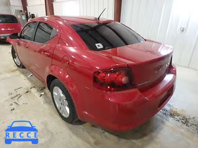 2012 DODGE AVENGER SE 1C3CDZAB7CN193619 зображення 2