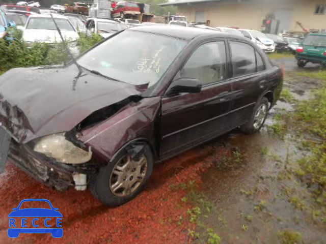 2001 HONDA CIVIC LX 1HGES16571L011040 image 1