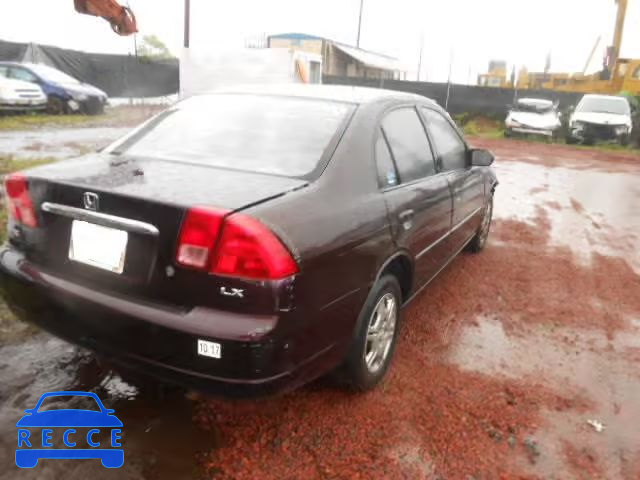 2001 HONDA CIVIC LX 1HGES16571L011040 image 3