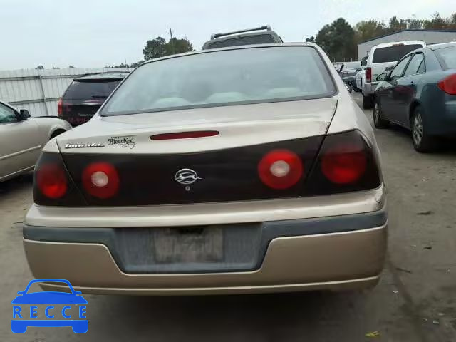 2004 CHEVROLET IMPALA 2G1WF52E049271451 зображення 9