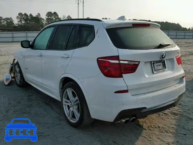 2014 BMW X3 XDRIVE2 5UXWX9C51E0D39294 image 2