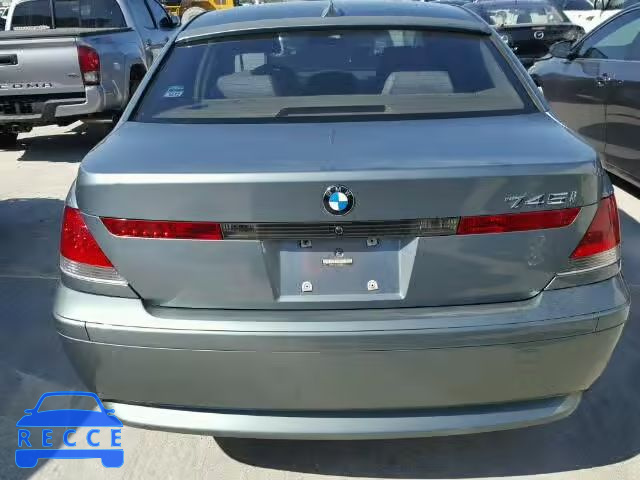 2004 BMW 745I WBAGL63474DP69212 зображення 9