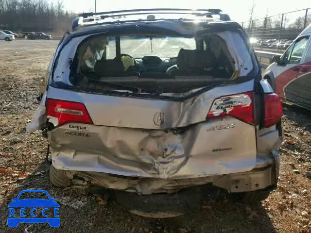 2007 ACURA MDX SPORT 2HNYD28887H523098 зображення 9