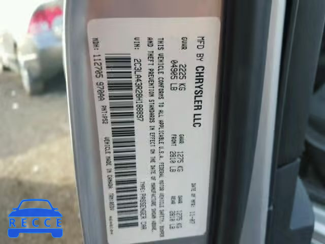 2008 CHRYSLER 300 LX 2C3LA43R28H188897 image 8