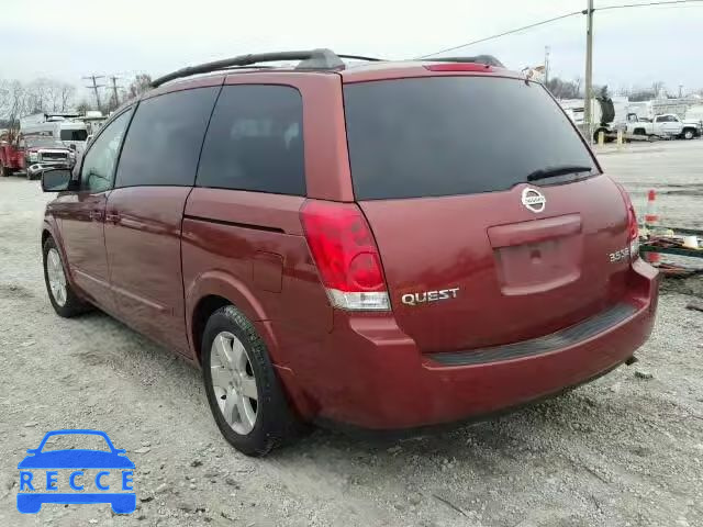 2004 NISSAN QUEST S/SE 5N1BV28U14N328495 image 2