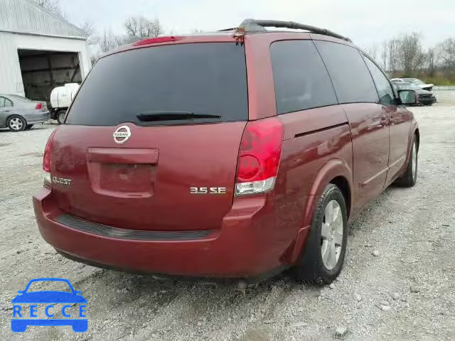 2004 NISSAN QUEST S/SE 5N1BV28U14N328495 image 3