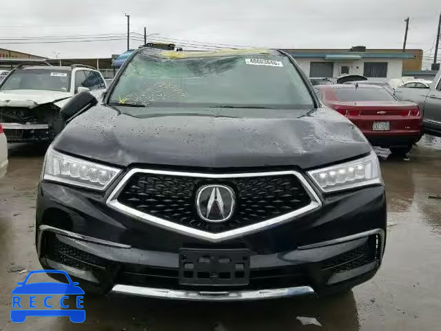 2017 ACURA MDX 5FRYD3H34HB000649 зображення 9