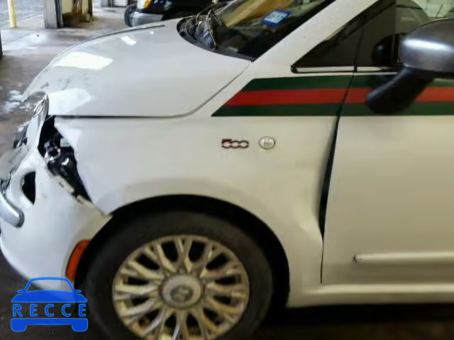 2012 FIAT 500 LOUNGE 3C3CFFER1CT229143 зображення 9