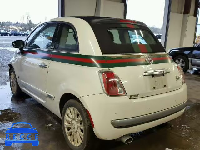 2012 FIAT 500 LOUNGE 3C3CFFER1CT229143 зображення 2