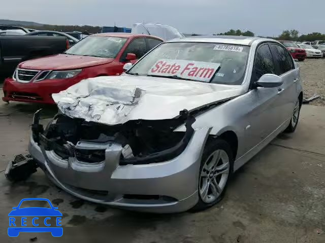 2008 BMW 328I WBAVA37518NL19652 зображення 1