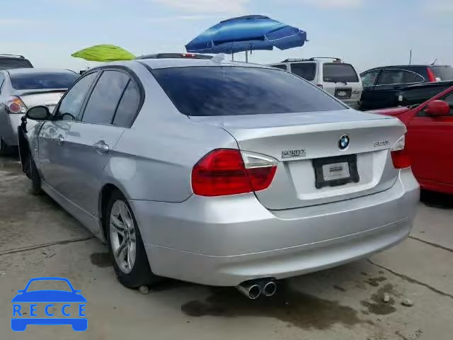 2008 BMW 328I WBAVA37518NL19652 image 2