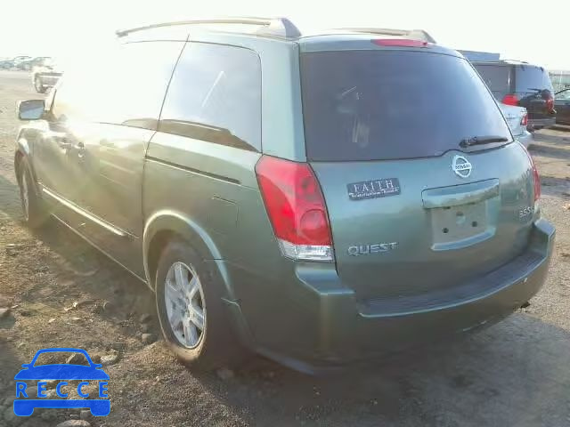 2004 NISSAN QUEST S/SE 5N1BV28U54N333215 зображення 2