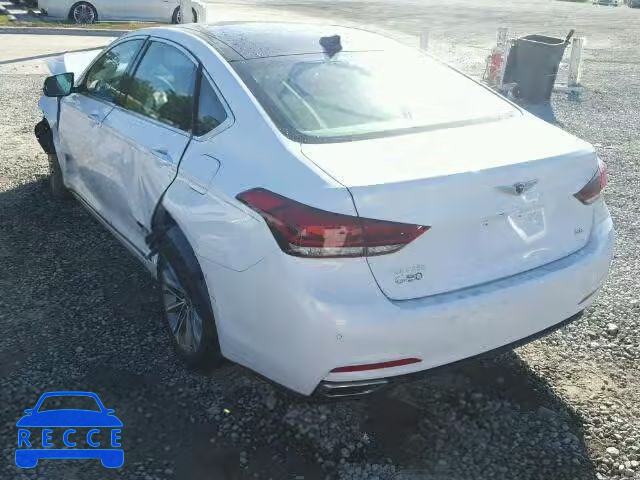 2017 GENESIS G80 BASE KMHGN4JEXHU178368 зображення 2