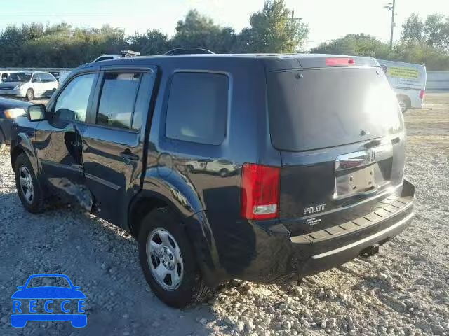 2011 HONDA PILOT LX 5FNYF3H27BB034062 image 2