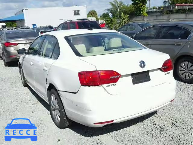 2013 VOLKSWAGEN JETTA SE 3VWDX7AJ3DM441862 image 2