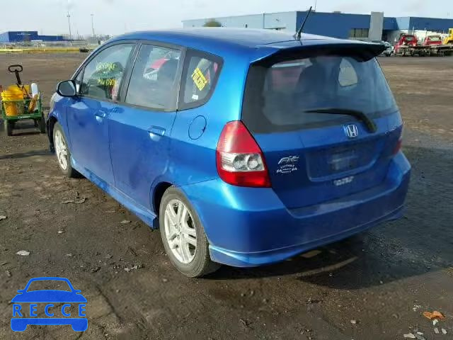 2008 HONDA FIT SPORT JHMGD38608S012418 image 2