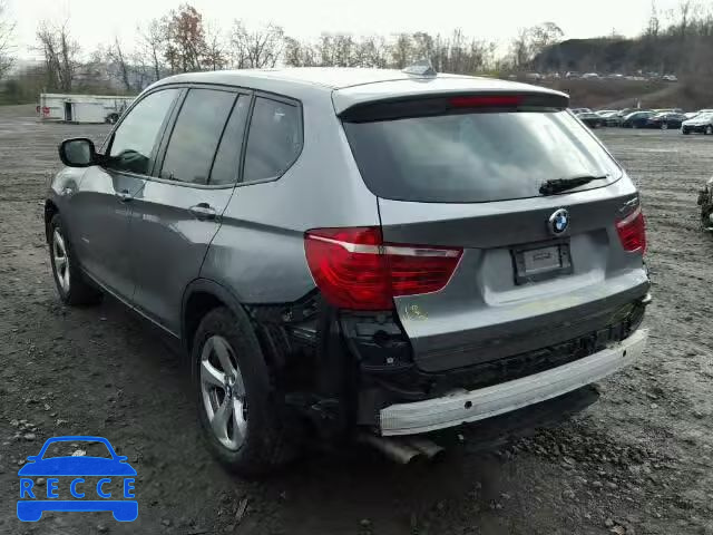 2012 BMW X3 XDRIVE2 5UXWX5C59CL728363 зображення 2