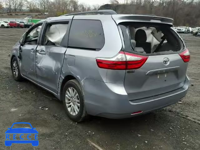 2015 TOYOTA SIENNA XLE 5TDYK3DC2FS587441 image 2