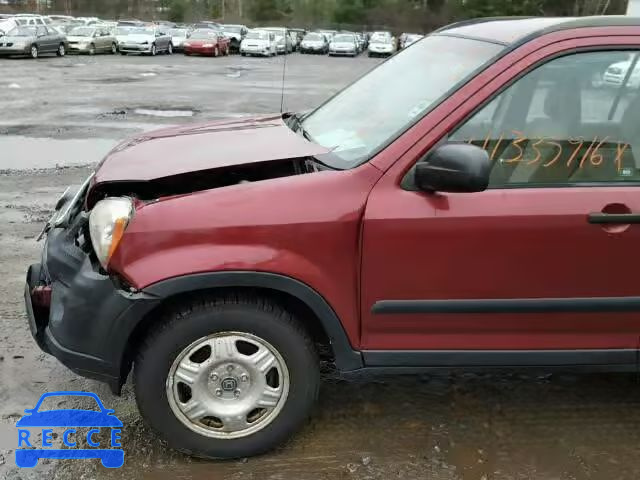 2005 HONDA CR-V LX SHSRD78525U333015 image 9