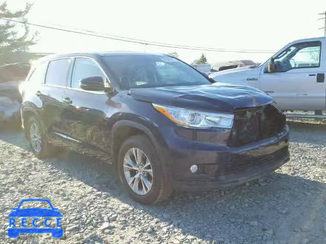 2014 TOYOTA HIGHLANDER 5TDJKRFH2ES044599 image 0