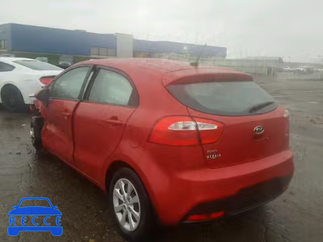 2012 KIA RIO LX KNADM5A33C6027848 image 2