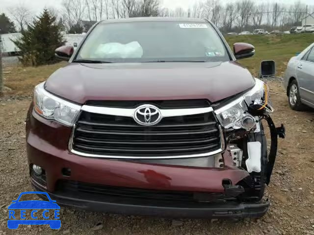 2016 TOYOTA HIGHLANDER 5TDBKRFH8GS331825 зображення 9