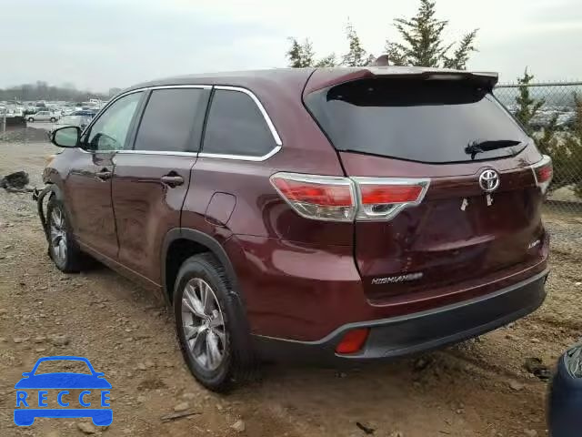 2016 TOYOTA HIGHLANDER 5TDBKRFH8GS331825 зображення 2
