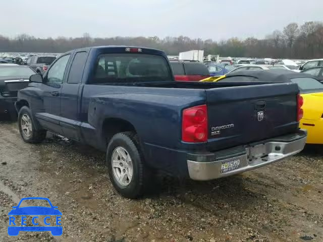 2005 DODGE DAKOTA SLT 1D7HE42K95S271375 image 2