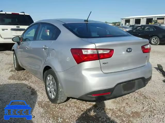 2014 KIA RIO LX KNADM4A33E6323529 image 2