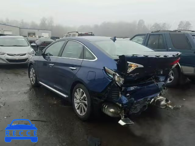 2016 HYUNDAI SONATA SPO 5NPE34AFXGH429621 image 2