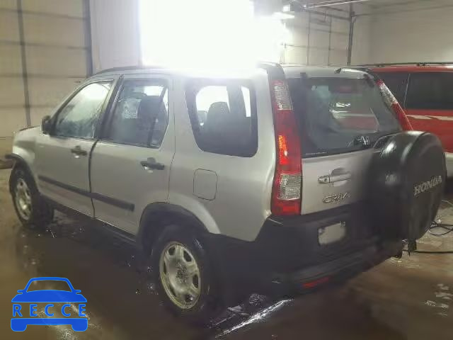 2006 HONDA CR-V LX JHLRD785X6C059264 зображення 2