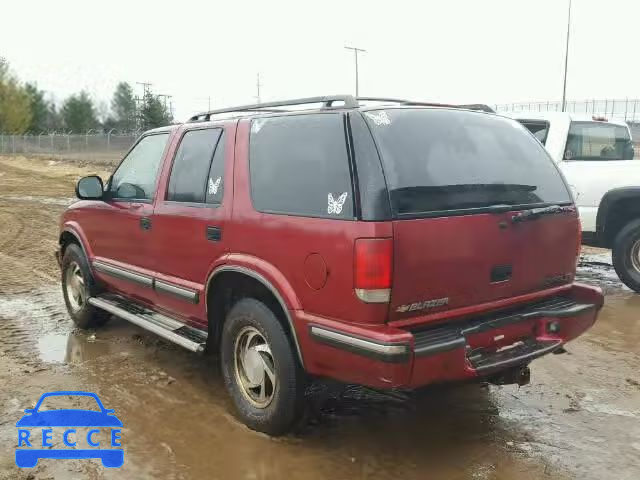 1998 CHEVROLET BLAZER 1GNDT13W8W2113505 зображення 2