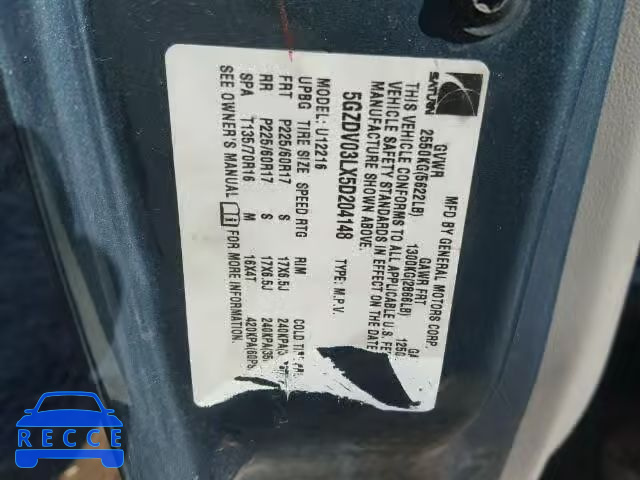 2005 SATURN RELAY 2 5GZDV03LX5D204148 Bild 8