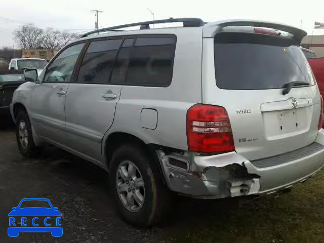 2003 TOYOTA HIGHLANDER JTEHF21A130118627 зображення 2