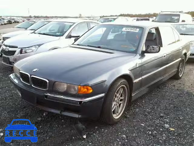2000 BMW 740IL WBAGH8346YDP10039 image 1
