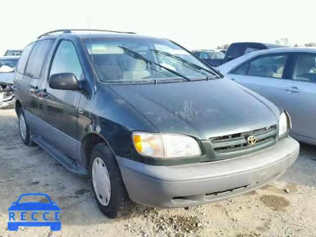 2000 TOYOTA SIENNA LE/ 4T3ZF13C9YU275715 зображення 0