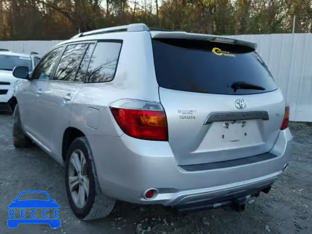 2008 TOYOTA HIGHLANDER JTEDS43A782050008 зображення 2