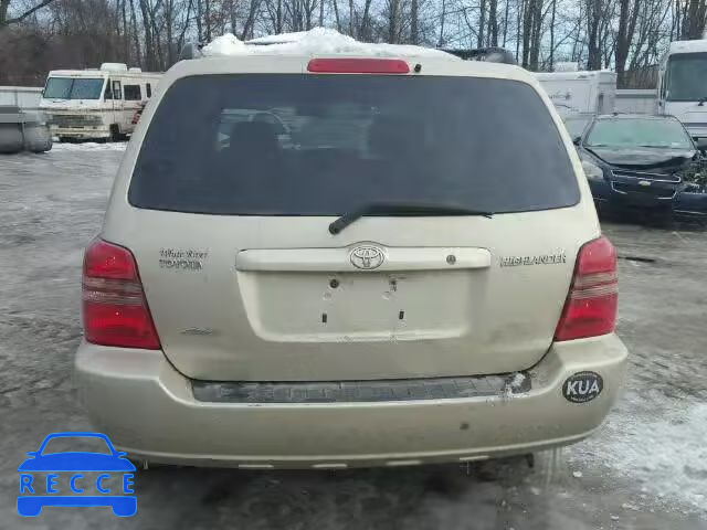 2003 TOYOTA HIGHLANDER JTEHD21A130025161 зображення 9