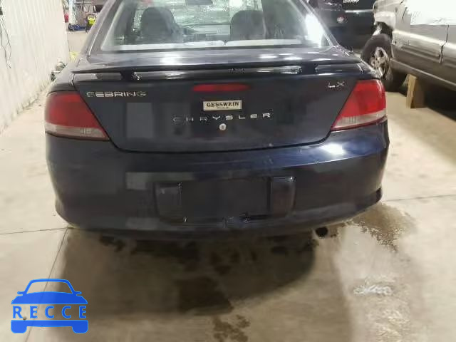 2002 CHRYSLER SEBRING LX 1C3EL46X52N342837 зображення 9