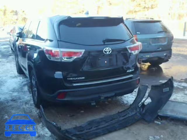 2014 TOYOTA HIGHLANDER 5TDJKRFH8ES070818 image 2