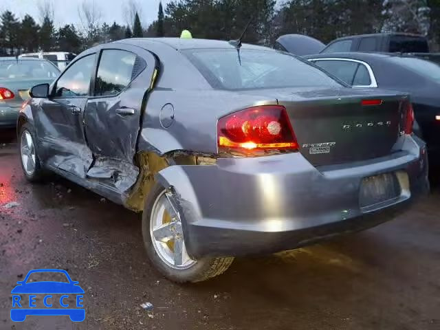 2013 DODGE AVENGER SX 1C3CDZCB7DN554779 зображення 2