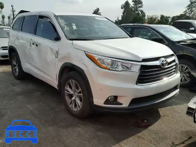 2014 TOYOTA HIGHLANDER 5TDZKRFH5ES031963 image 0